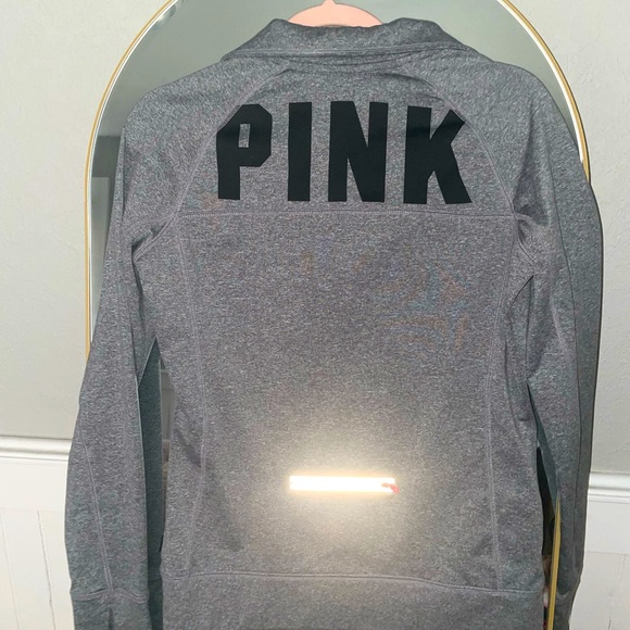 PINK work out long sleeve 1/4 zip up - women’s size small - Picture 2 of 3